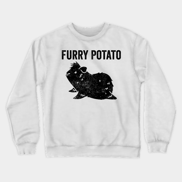 Funny Guinea Pig Furry Potato Crewneck Sweatshirt by Alex21